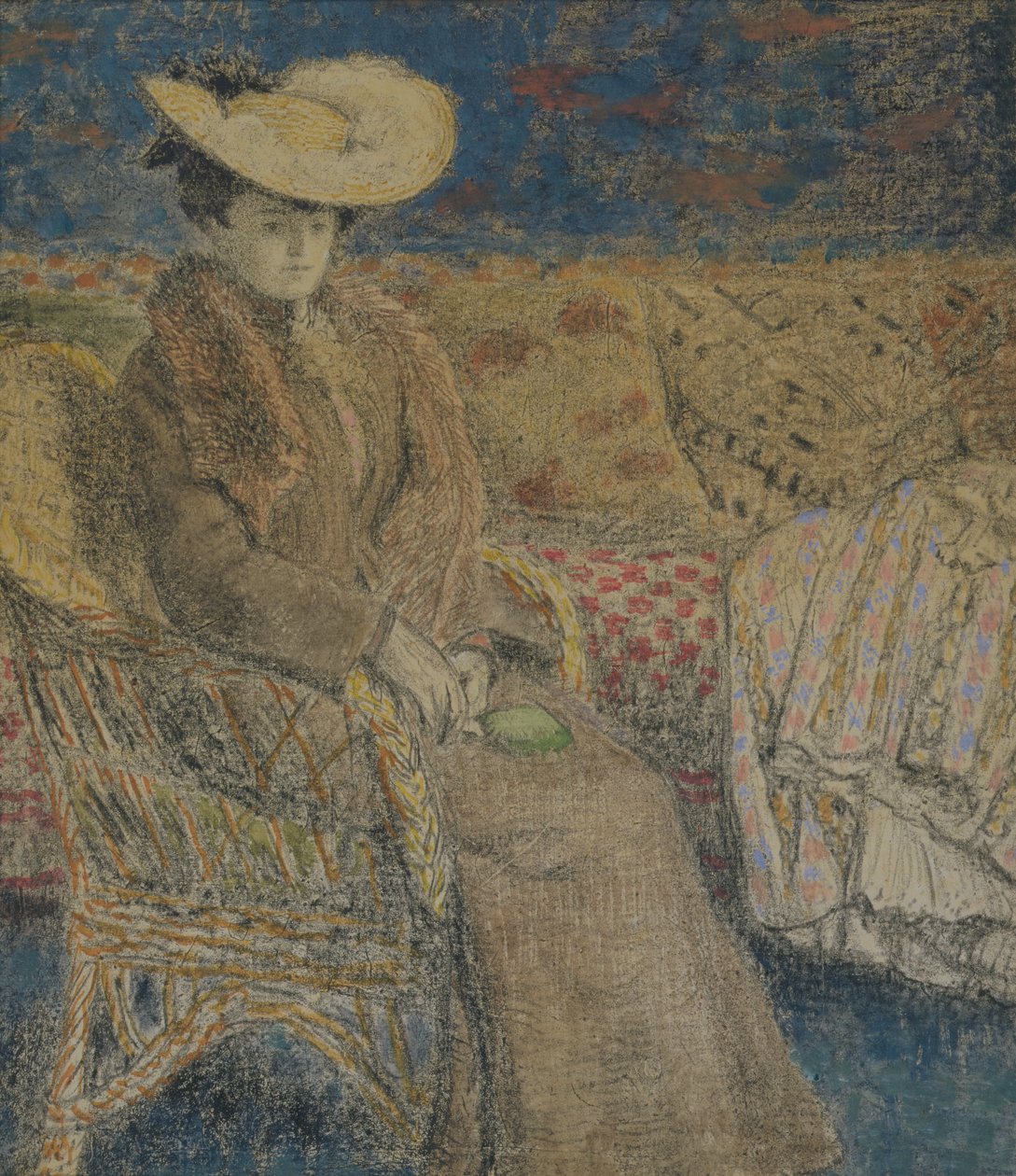 Siddende kvinde, c.1900-06 af Georges Lemmen