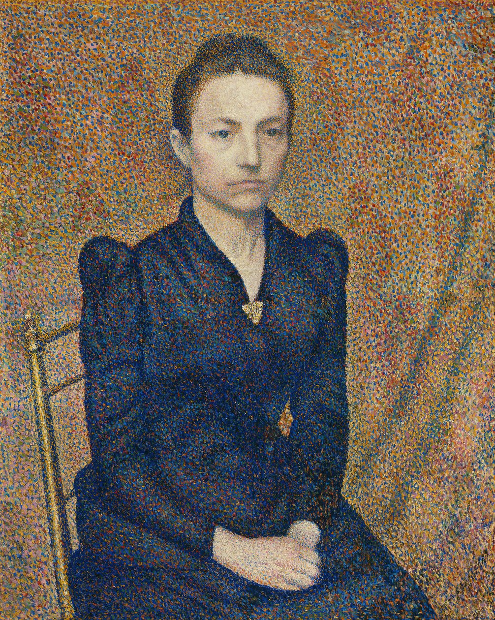 Portræt af kunstnerens søster, 1891. af Georges Lemmen