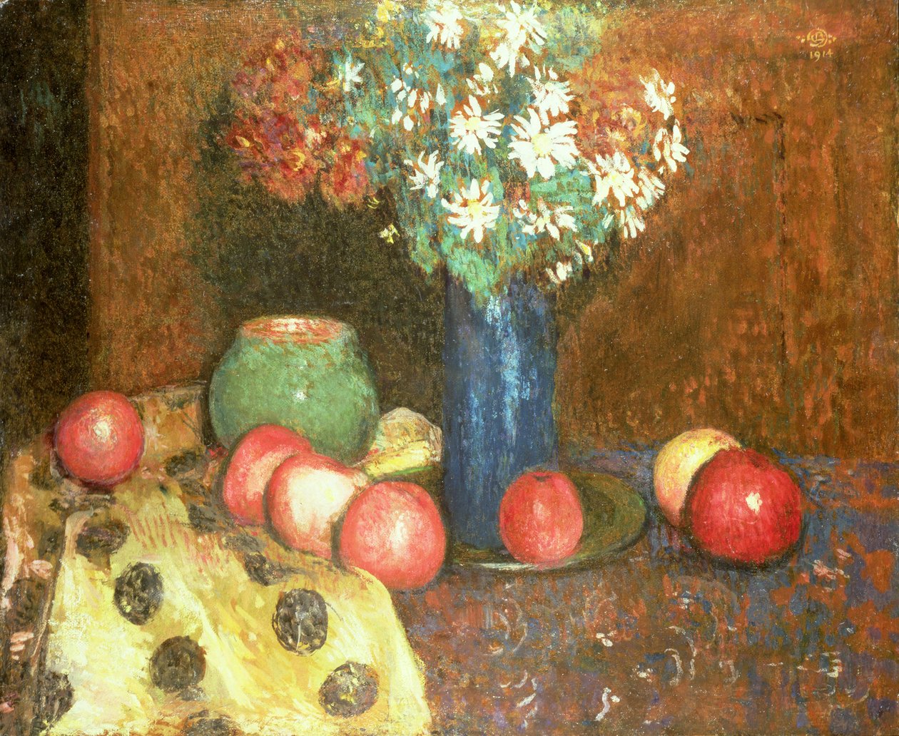 Stilleben med frugt af Georges Lemmen