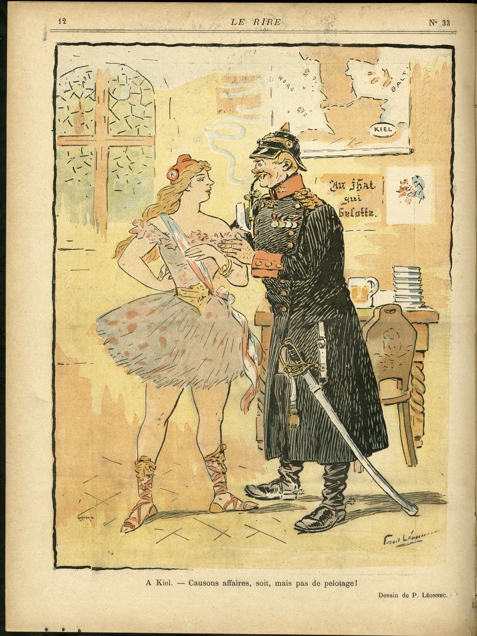 Illustration af Georges Leonnec (1881-1940) i Le Rire af Georges Leonnec