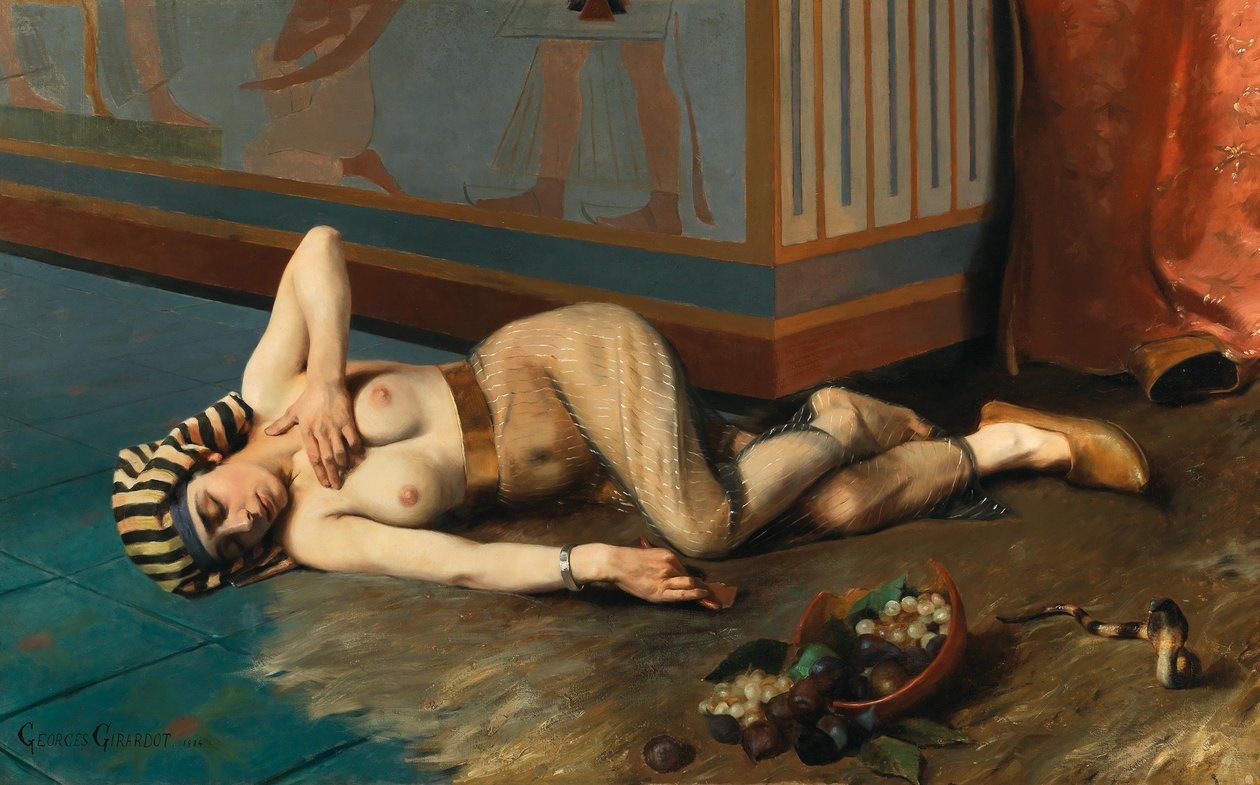 Kleopatras død, 1884. af Georges Marie Julien Girardot