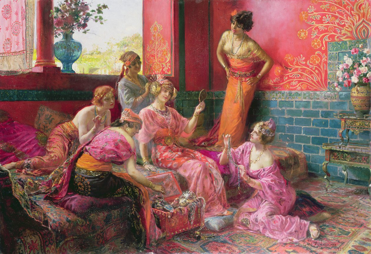 Haremets døtre, 1921 af Georges Marie Rochegrosse