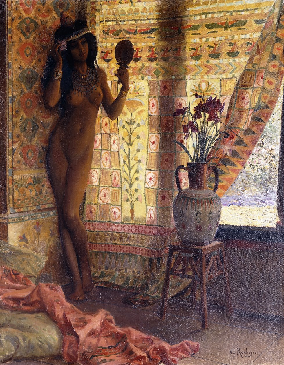 Spejlet; Spejlet, af Georges Marie Rochegrosse