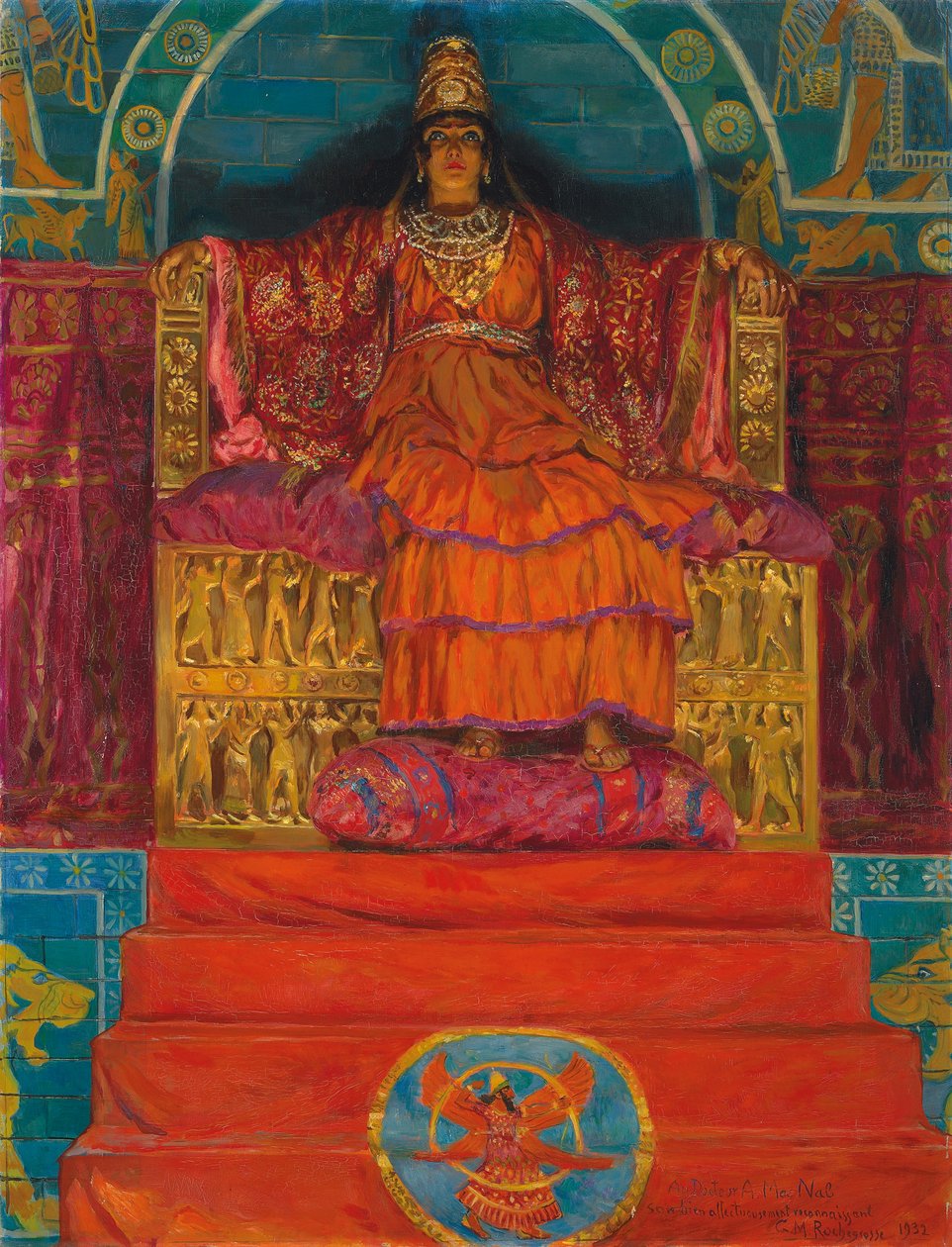 Dronningen af Assyrien, 1932 af Georges Marie Rochegrosse