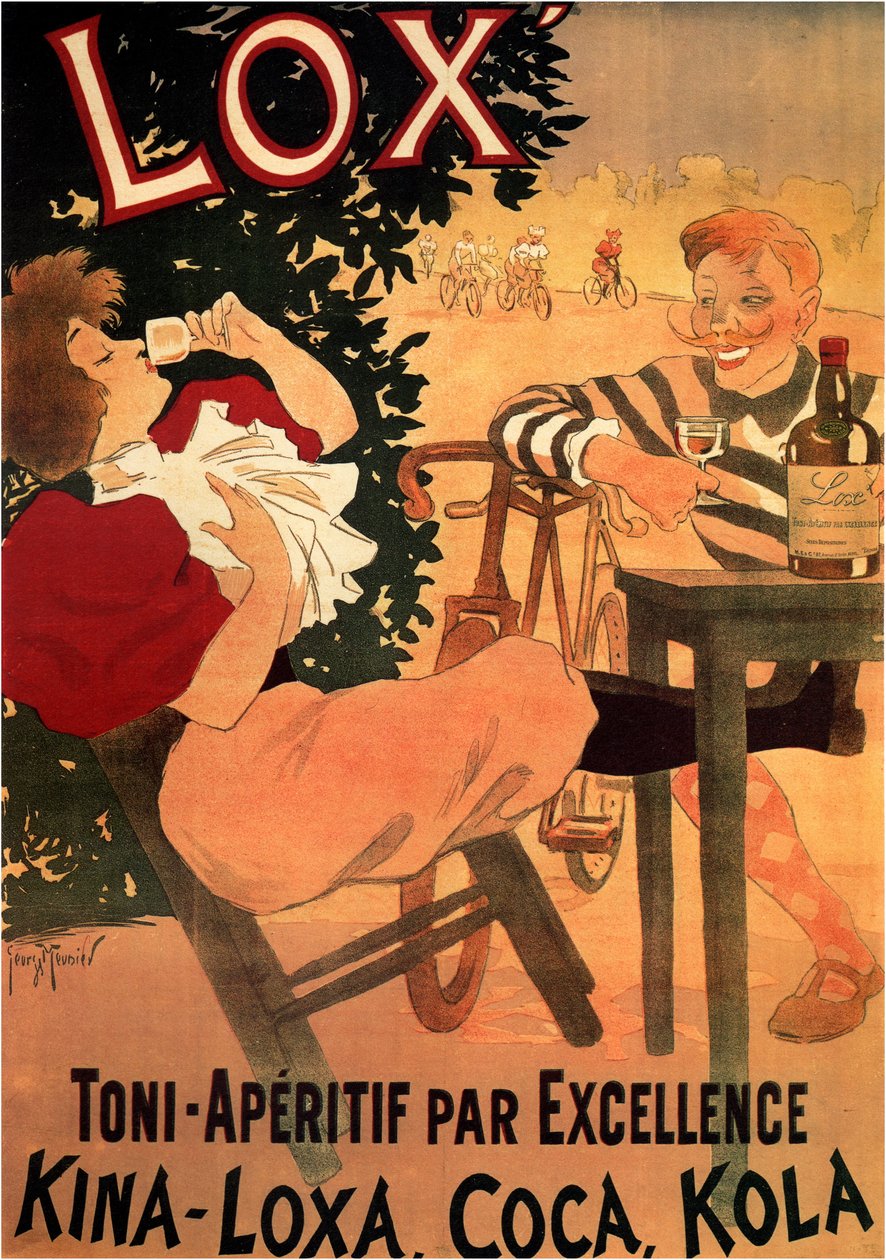 Reklame for vinmærket Lox (plakat) af Georges Meunier