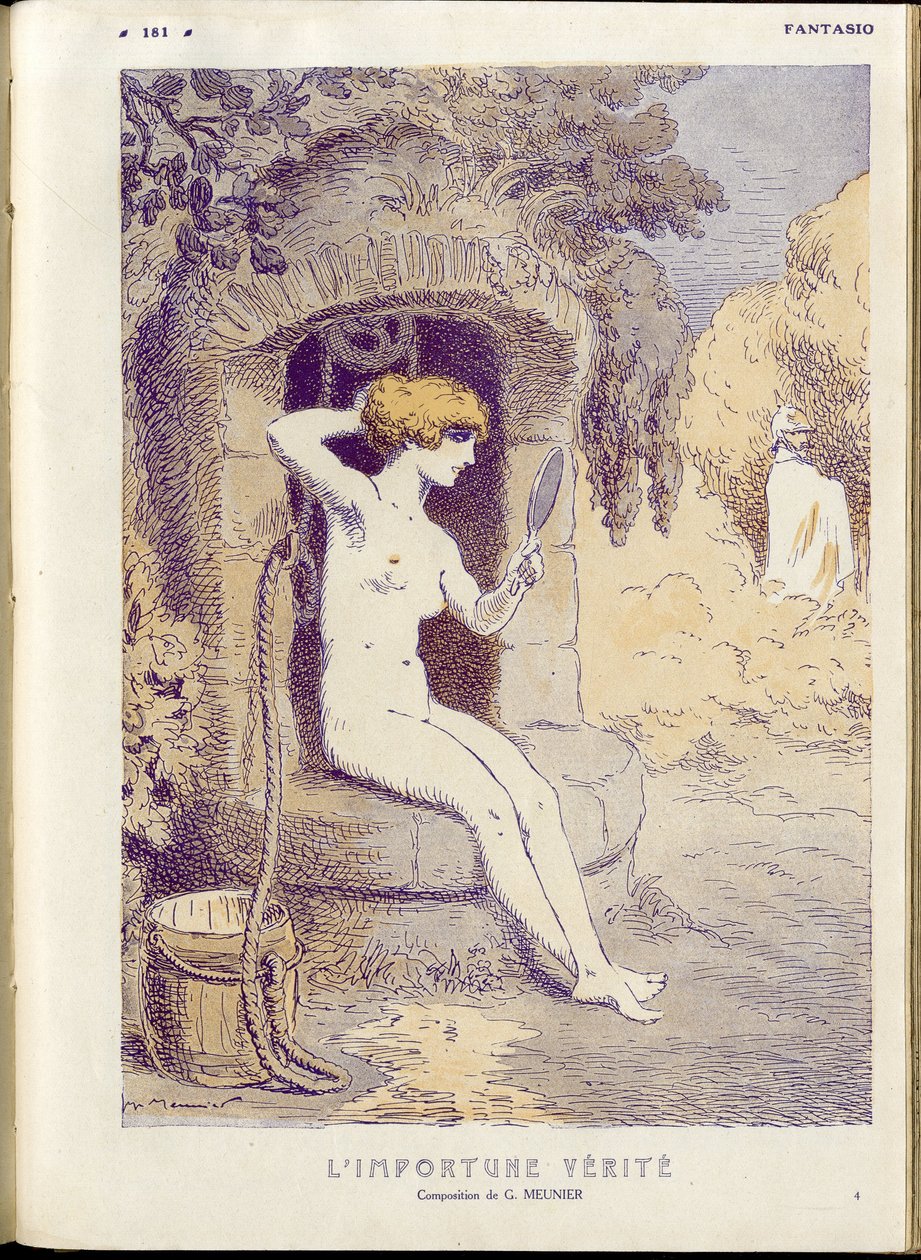 Illustration af Georges Meunier (1869-1934) i "" Fantasio""" af Georges Meunier