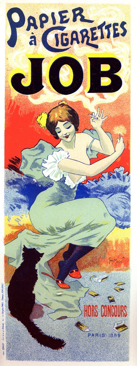 Job cigaret papir. Plakat af Georges Meunier af Georges Meunier