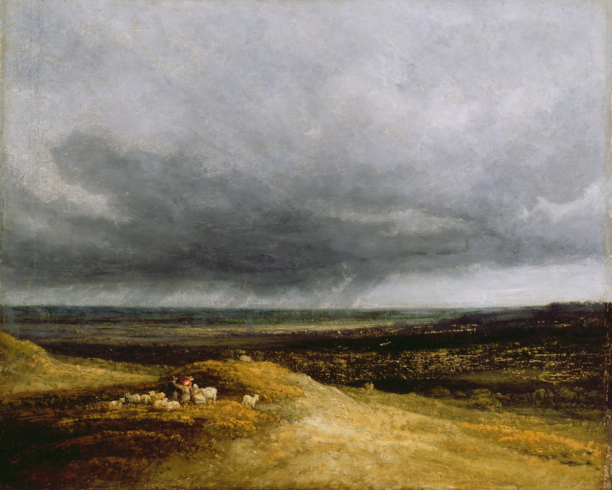 Approaching Storm, ca. 1820-25 (olie på lærred) af Georges Michel