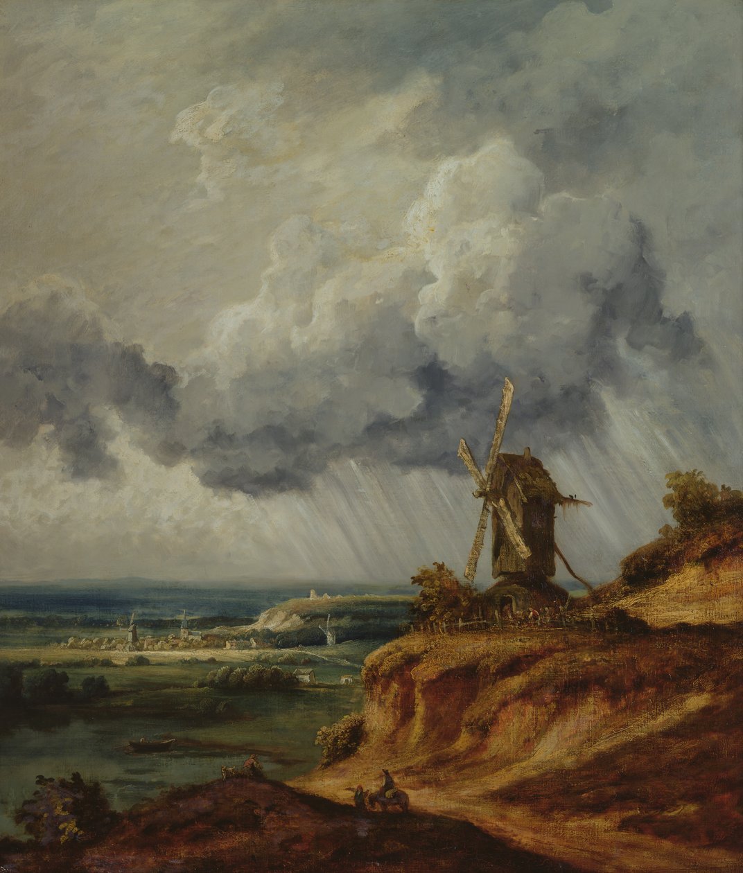 Vindmøllen i Argenteuil, ca. 1830 af Georges Michel