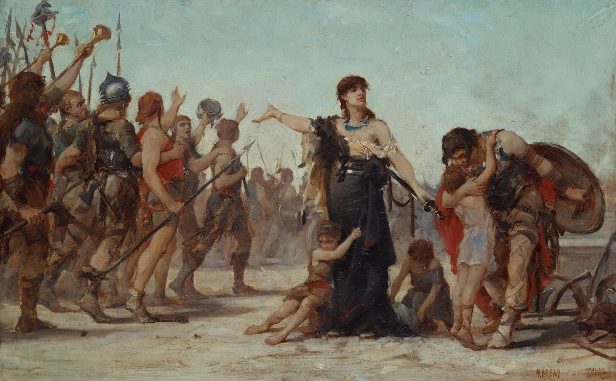 Offeret til Fædrelandet, 1879 af Georges Moreau de Tours