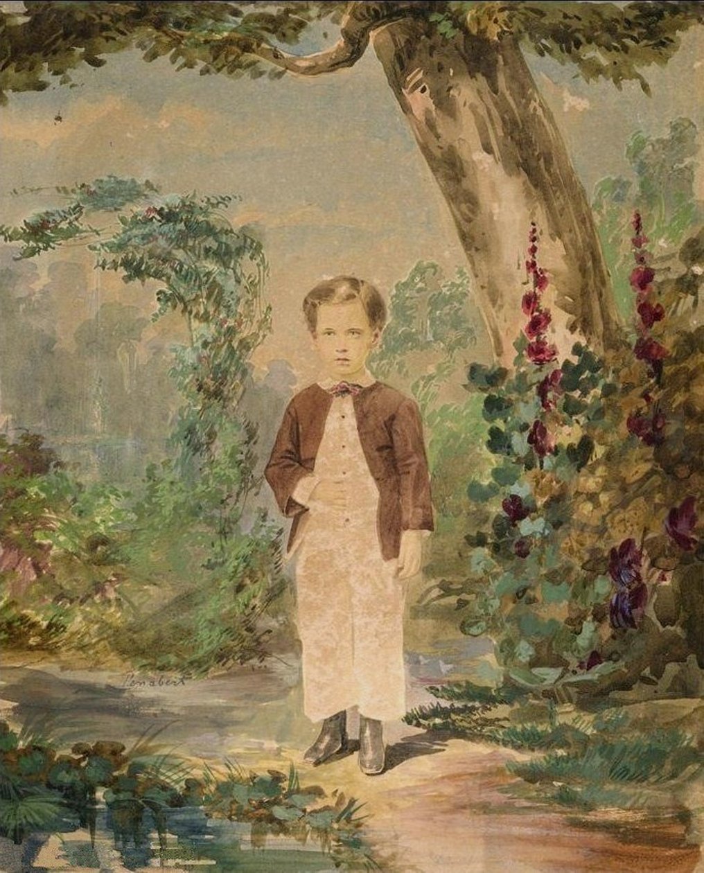 Akvarel af Georges Penabert (1858) (A) af Georges Penabert