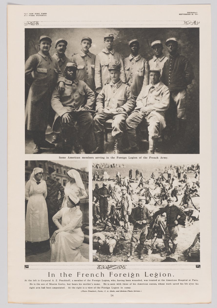 I den franske fremmedlegion, 30. september 1915 af Georges Penabert