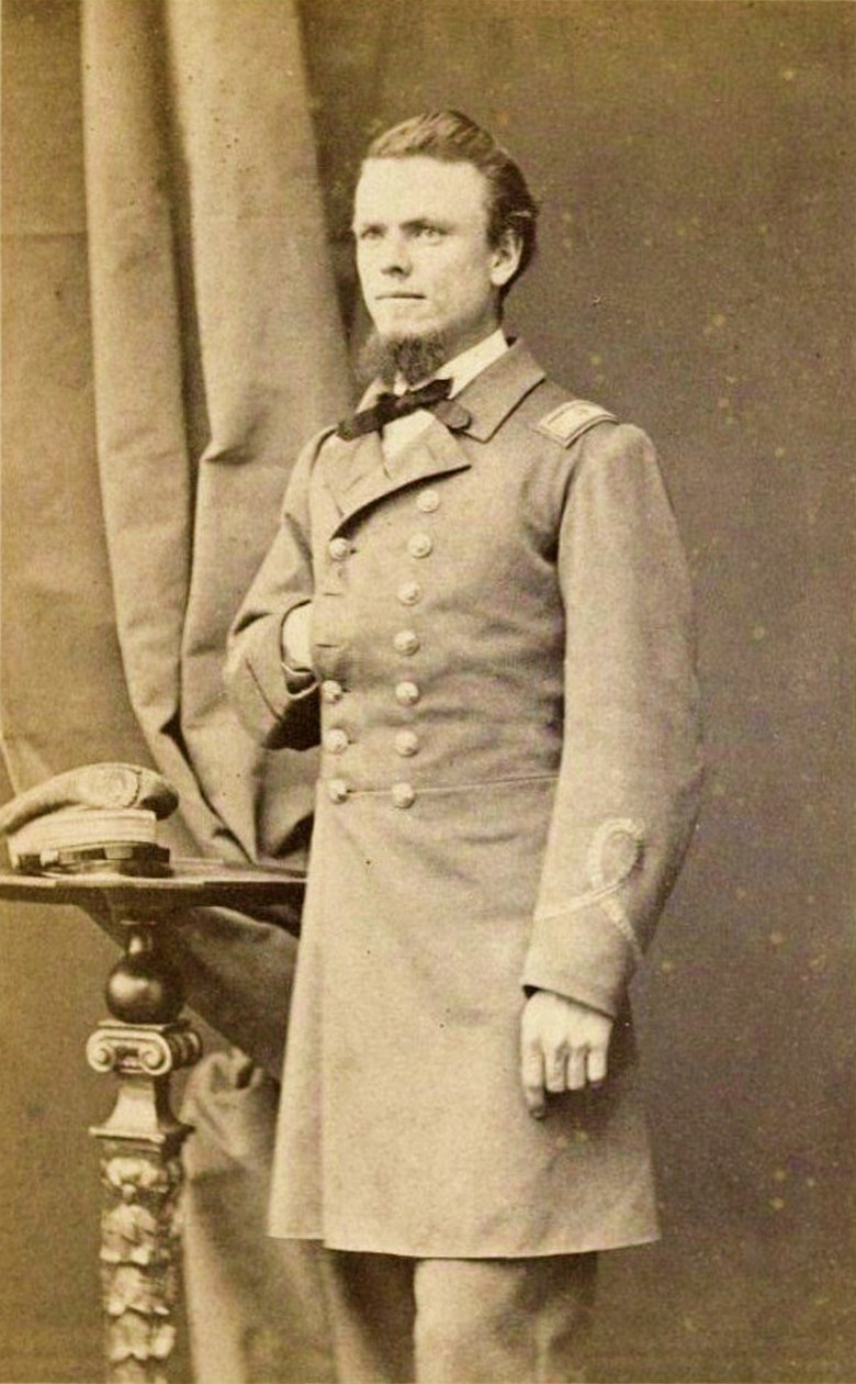 Løjtnant John Grimball (1840-1922) fra C.S.S. Shenandoah, Konføderationens flåde (A) af Georges Penabert