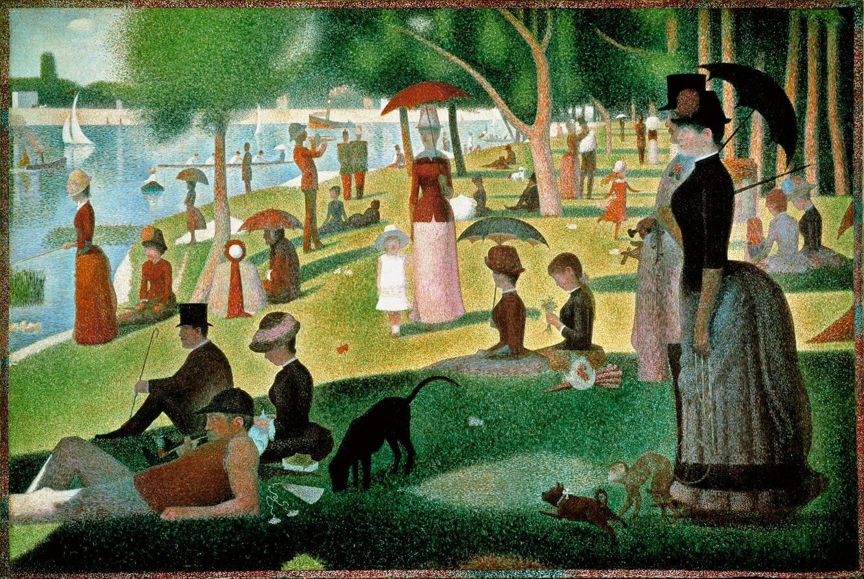 En søndag på La Grande Jatte af Georges Pierre Seurat