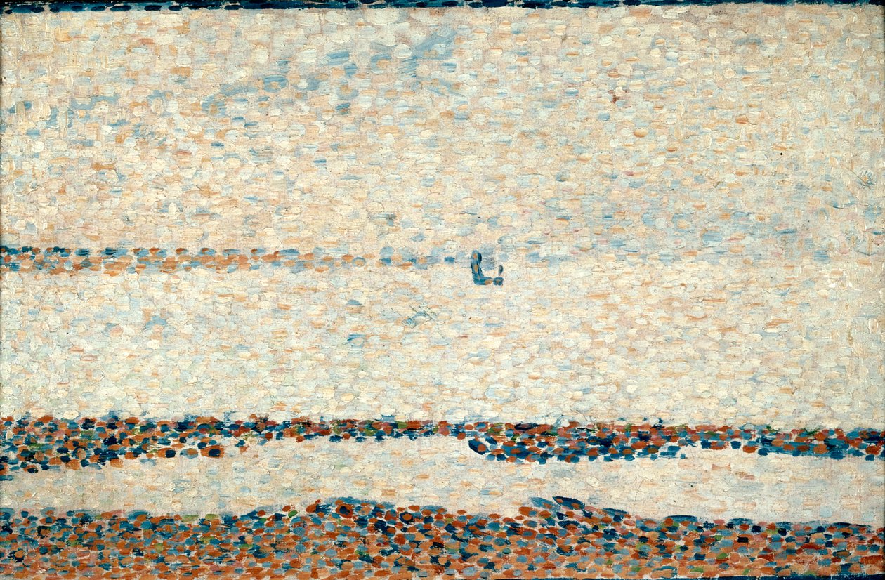 Stranden ved Gravelines, 1890 af Georges Pierre Seurat