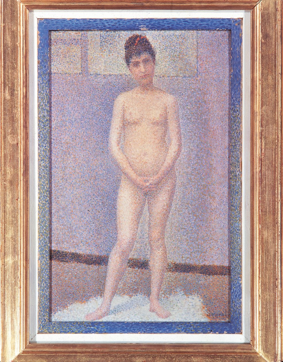 Malli edestä (Poseuse de face) af Georges Pierre Seurat