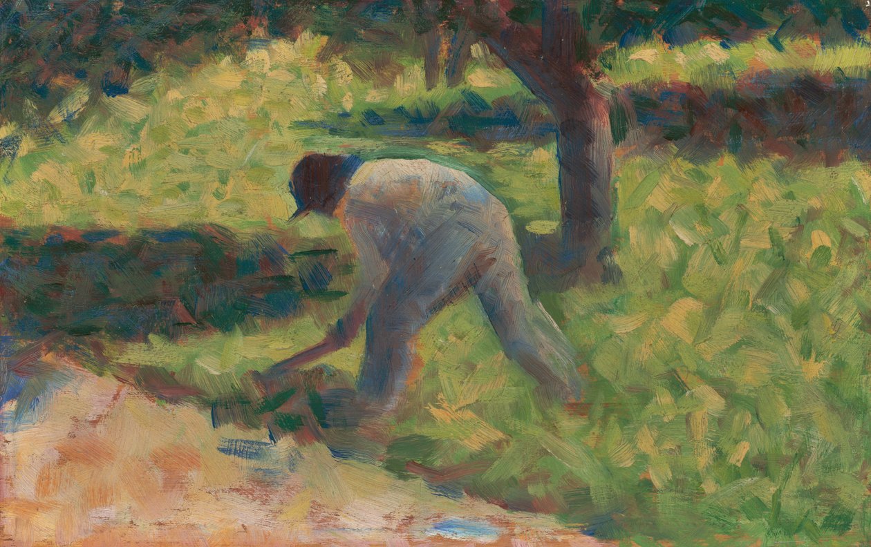 Bonde med en Hage, ca. 1882. af Georges Pierre Seurat