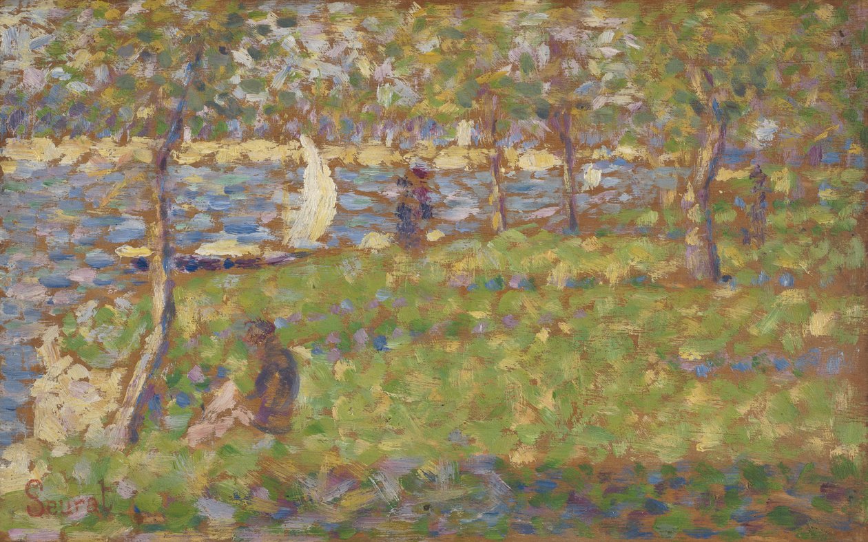 Studie til "La Grande Jatte" af Georges Pierre Seurat