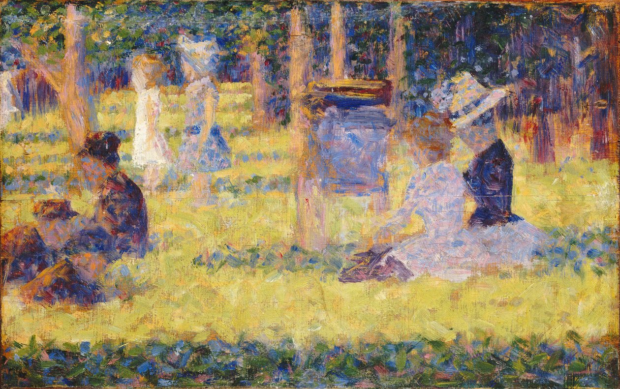 Studie for La Grande Jatte, 1884-1885. af Georges Pierre Seurat
