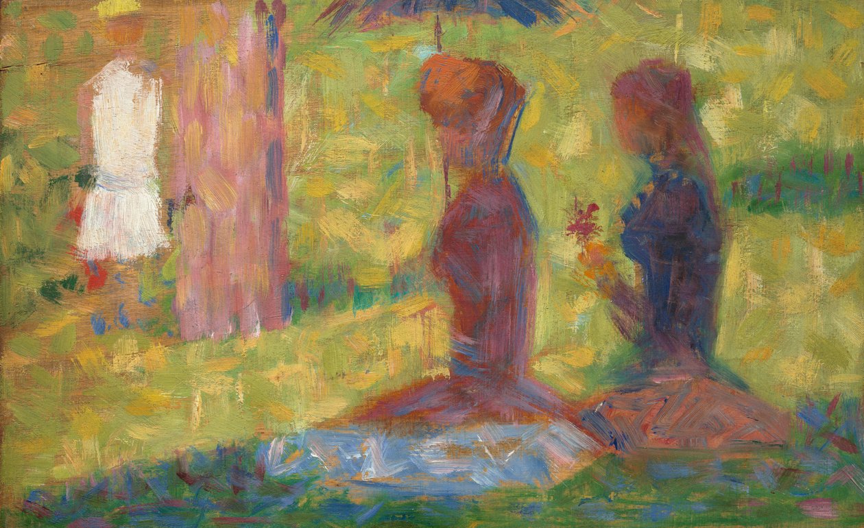 Studie af figurer for La Grande Jatte, 18841885. af Georges Pierre Seurat
