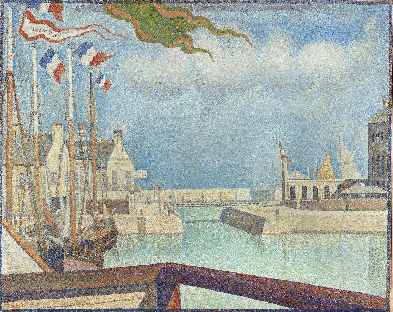 Søndag i Port-en-Bessin af Georges Pierre Seurat
