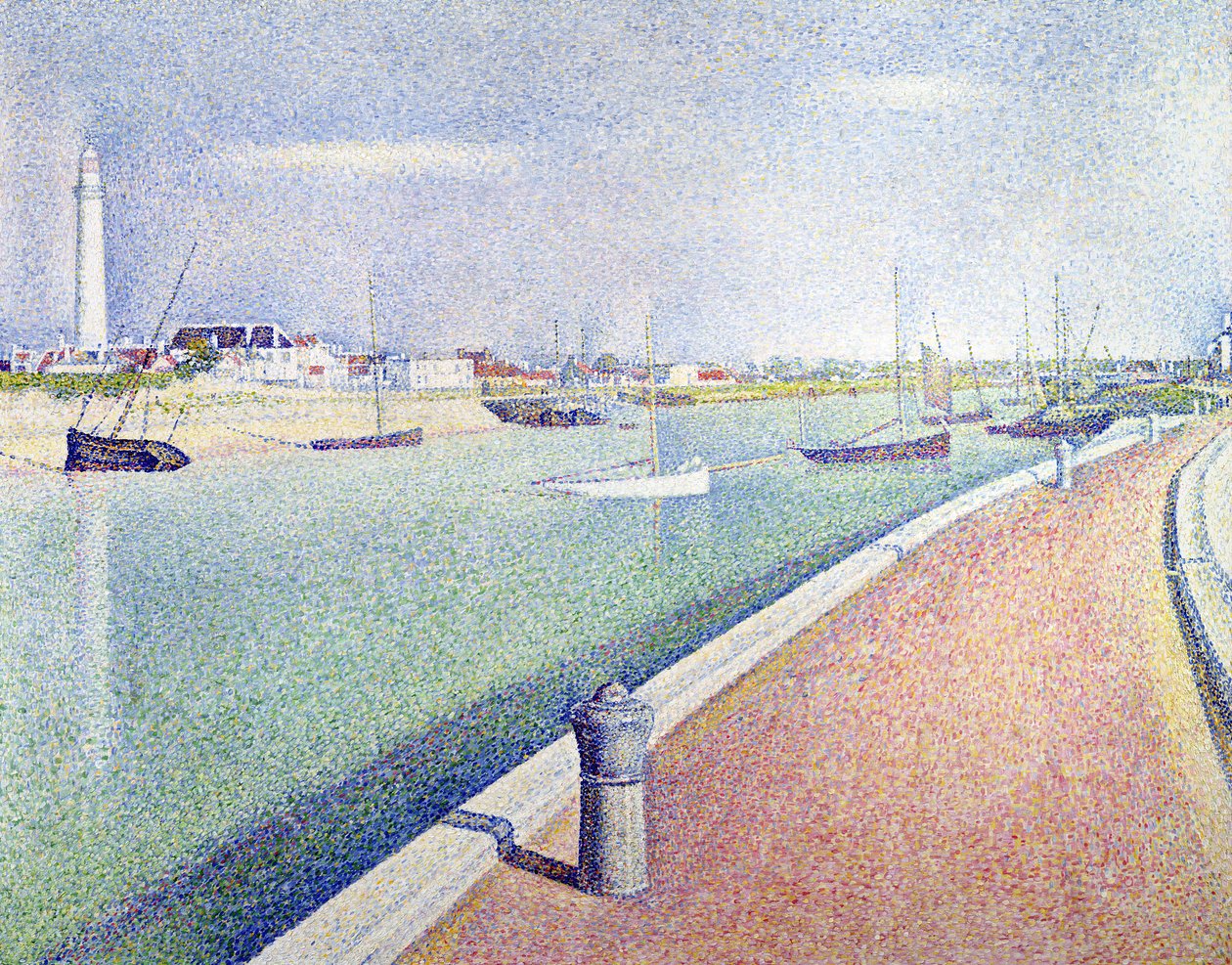 Gravelines-kanalen, Petit Fort Philippe af Georges Pierre Seurat