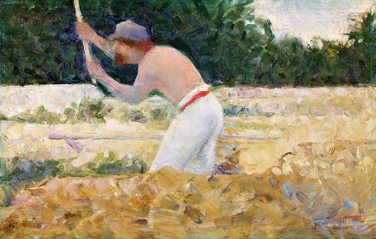 The Stone Breaker, ca. 1882 (olie på panel) af Georges Pierre Seurat