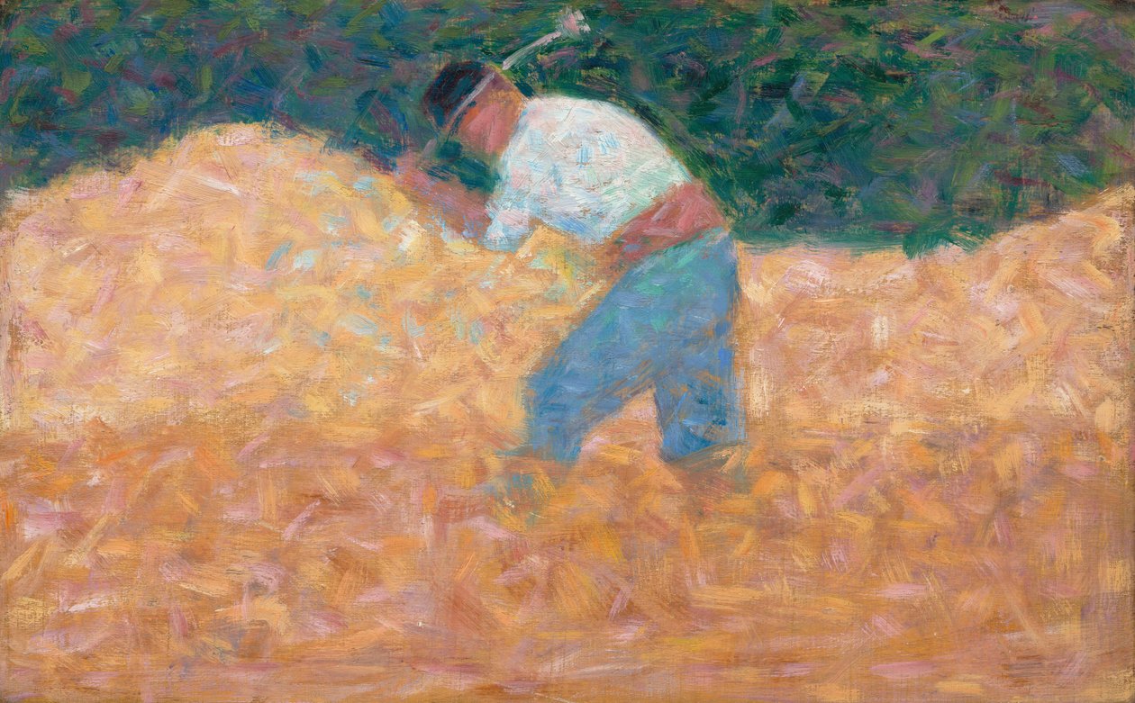 Stenbryderen, ca. 1882. af Georges Pierre Seurat