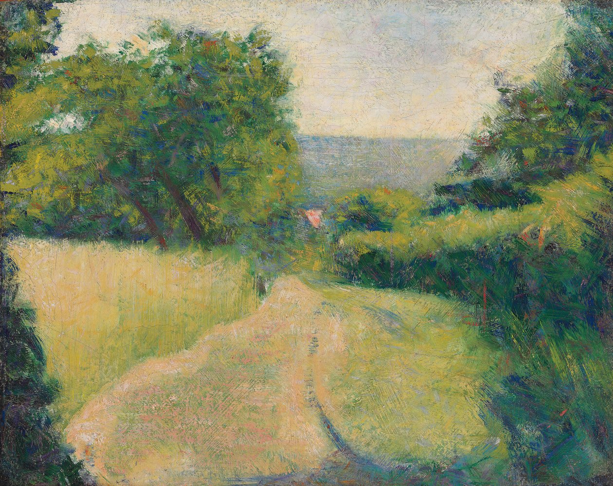 Den sunkne bane; The Hollow Road, 1882 af Georges Pierre Seurat