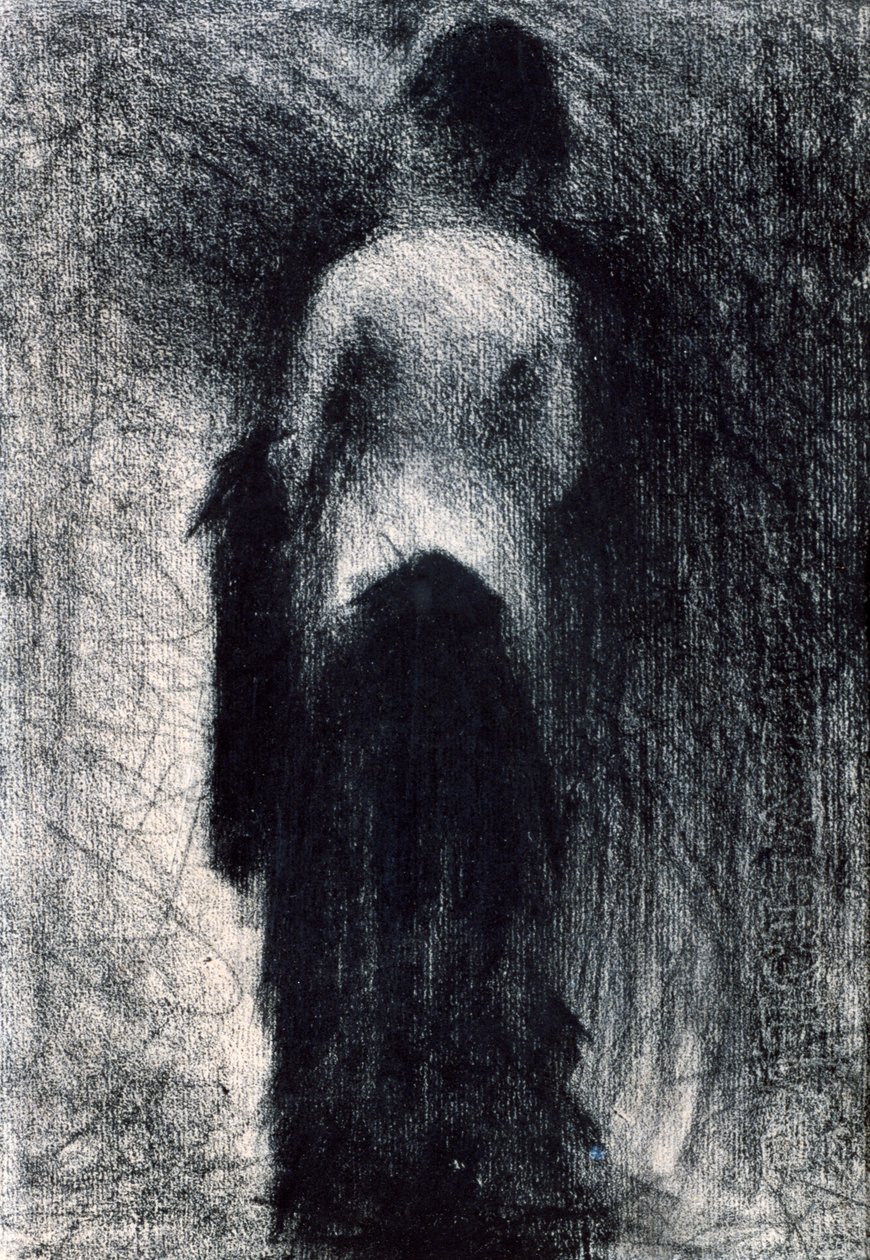 Kvinde set bagfra, c1880-1891 af Georges Pierre Seurat