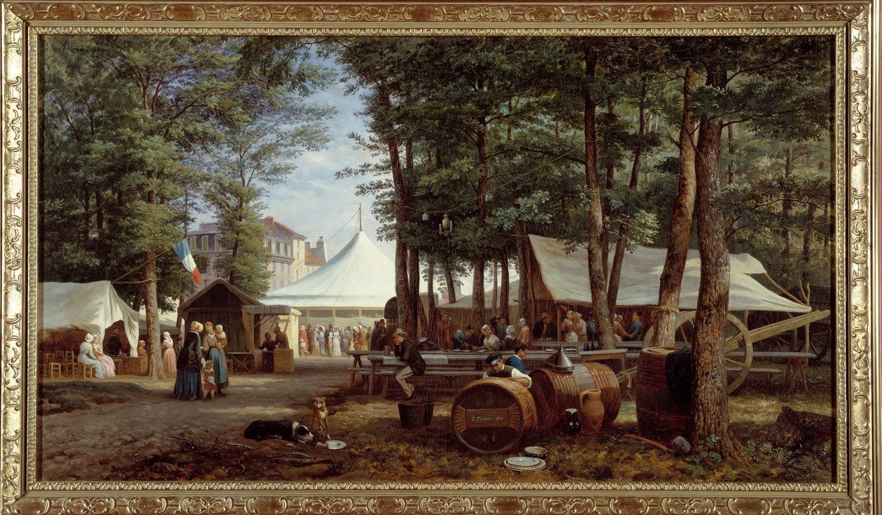 Logernes fest i 1850. Maleri af Georges Prieur (1800-tallet) af Georges Prieur