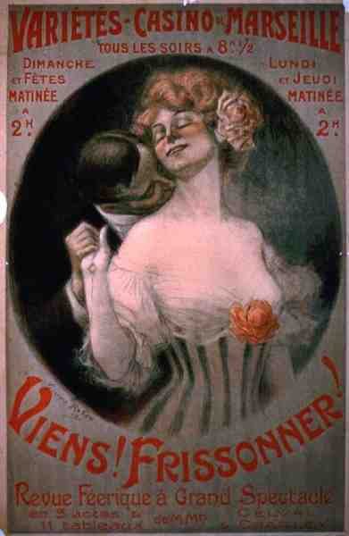 Plakat, der reklamerer for en revy på Variete-Casino, Marseille (farve litho) af Georges Redon