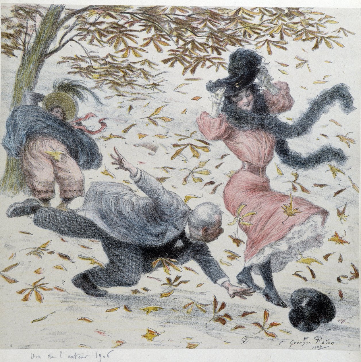 Vinden, 1904 af Georges Redon