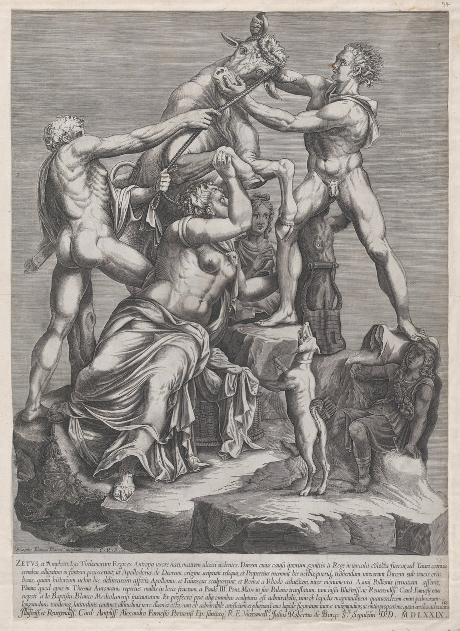 Mirror of Roman Magnificence: The Fate of Dirce, 1579., 1579. af Georges Reverdy