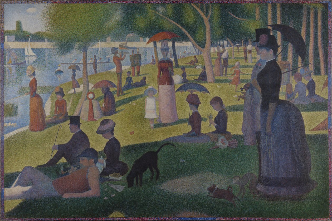 En søndag på La Grande Jatte -- 1884 af Georges Seurat