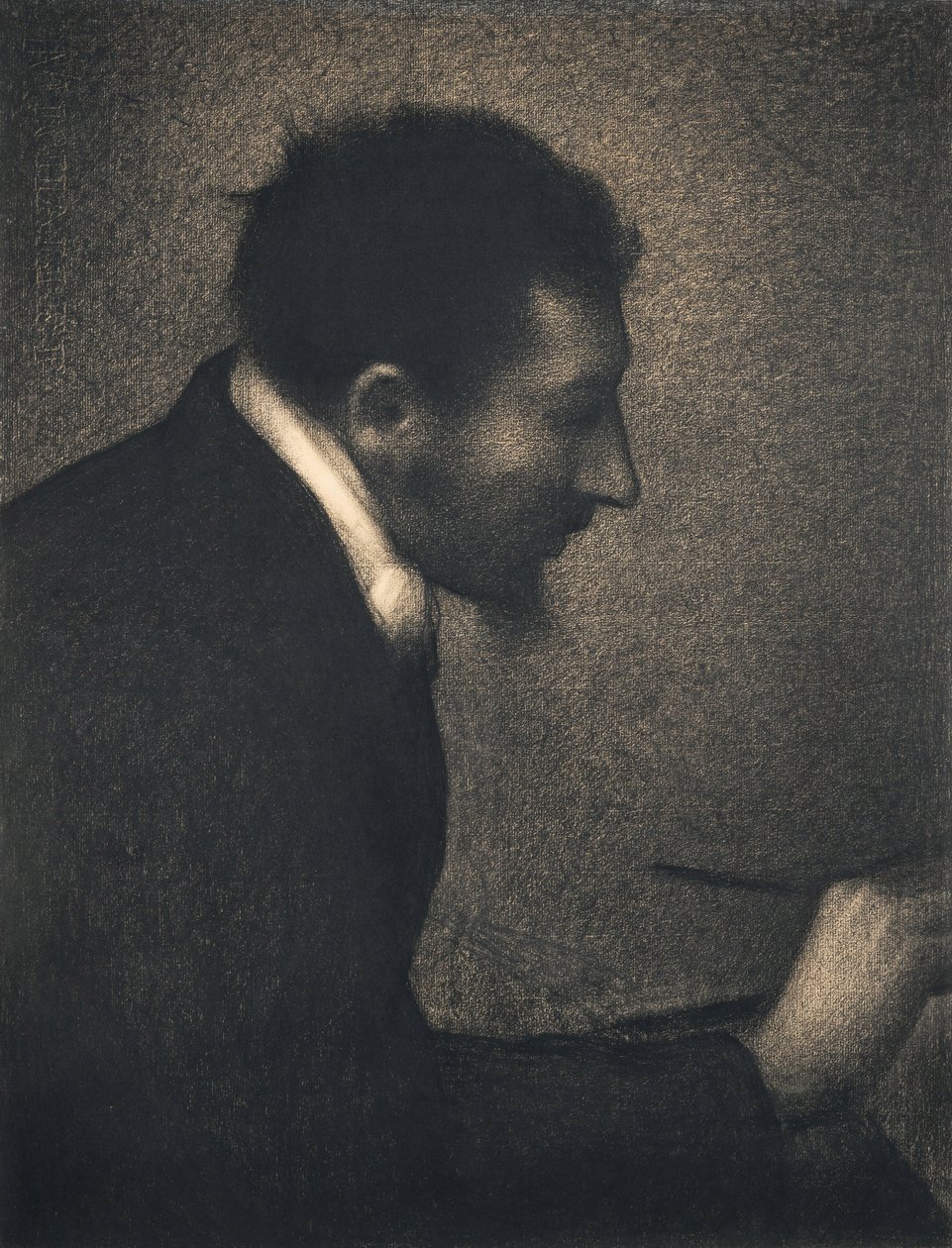 Aman-Jean, 1882-83 (conté-kridt på Michallet-papir) af Georges Seurat