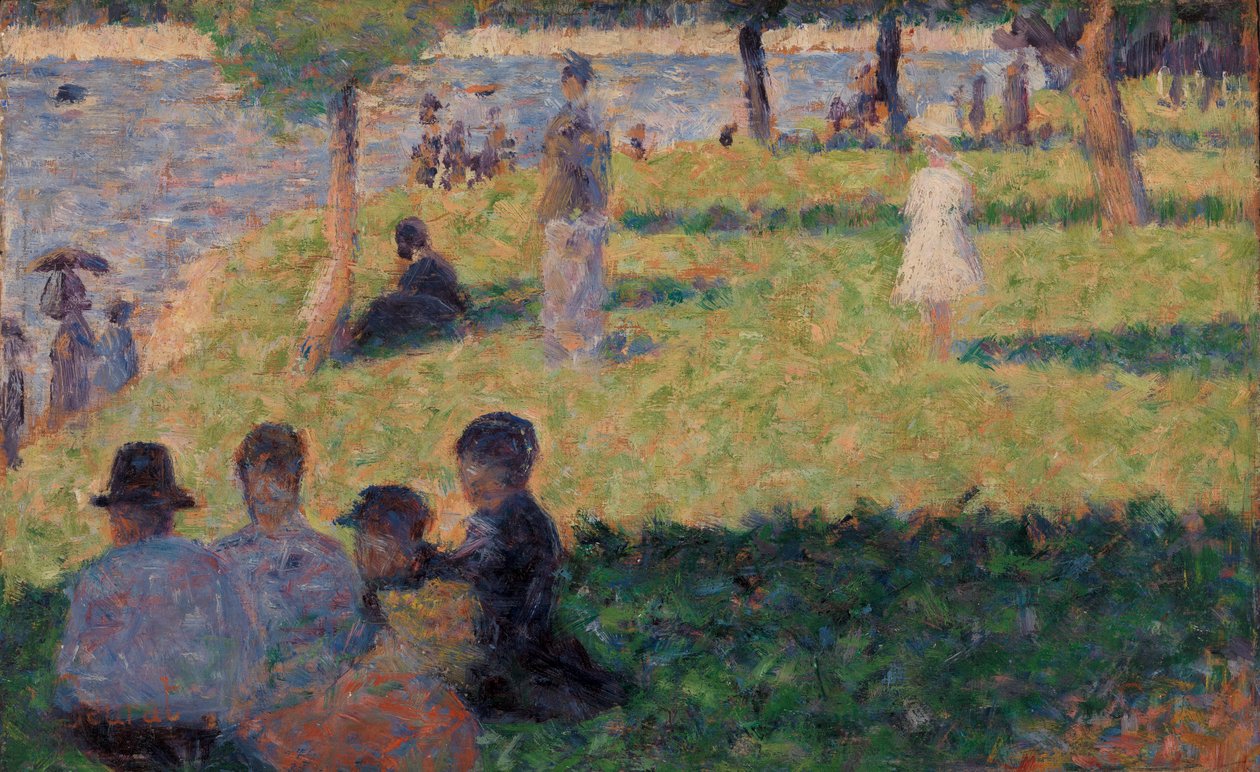 Gruppe af figurer (studie til "En søndag på La Grande Jatte")" af Georges Seurat