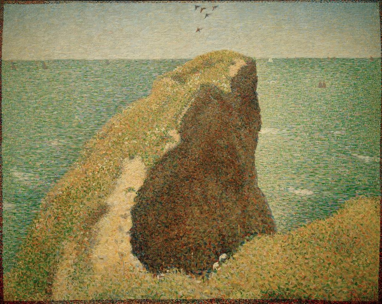 Le Bec du Hoc, Grandcamp af Georges Seurat