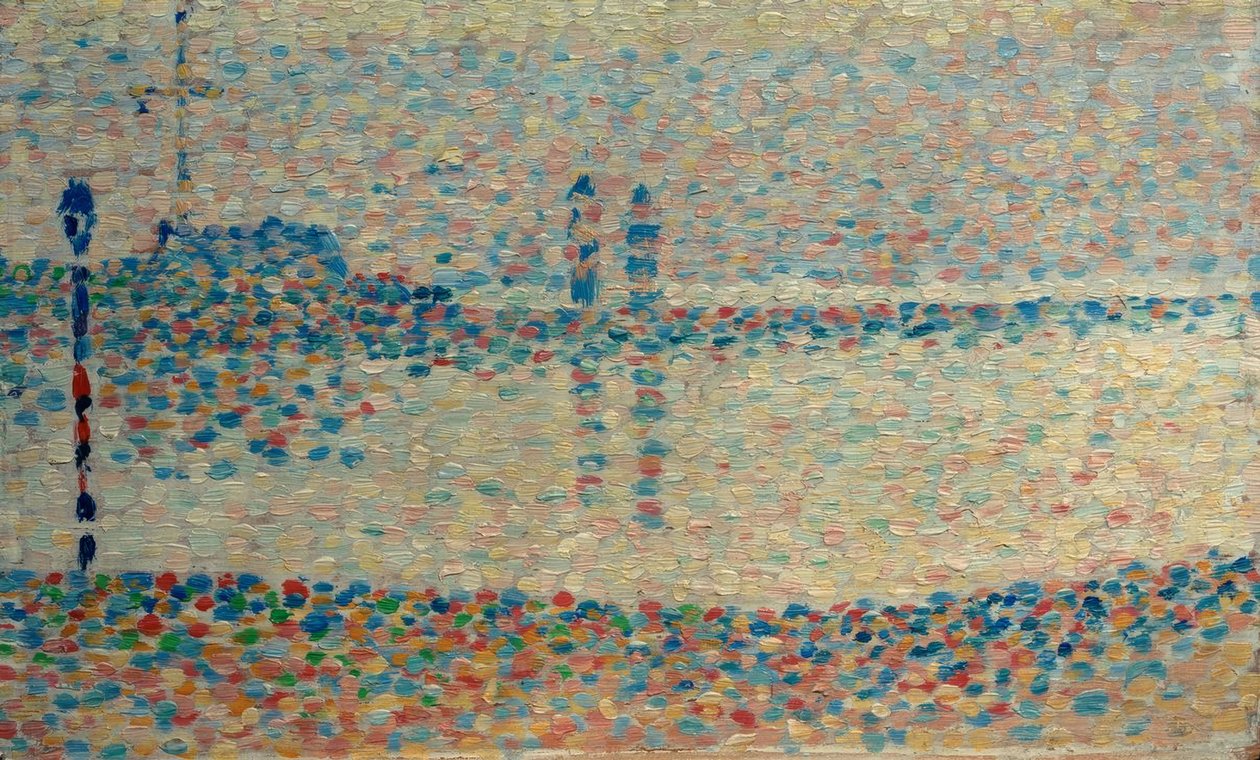 Le Port de Gravelines (The Port of Gravelines / Studie) af Georges Seurat