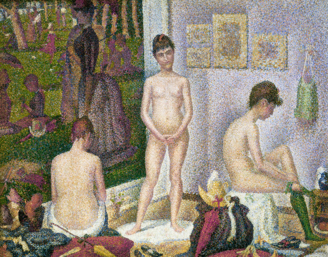 Installatørerne (lille version) af Georges Seurat