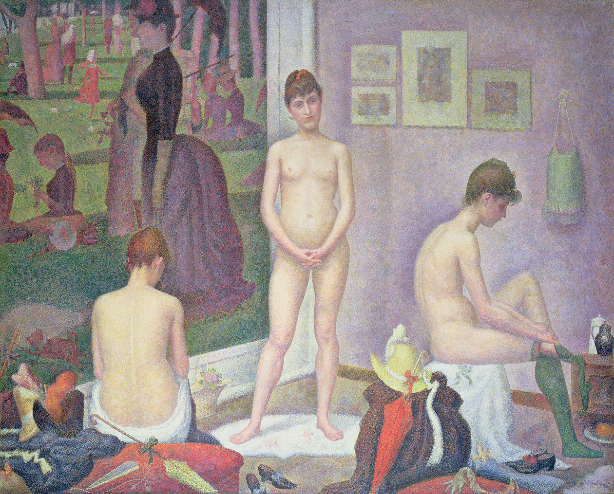 Modeller, 1886-88 af Georges Seurat