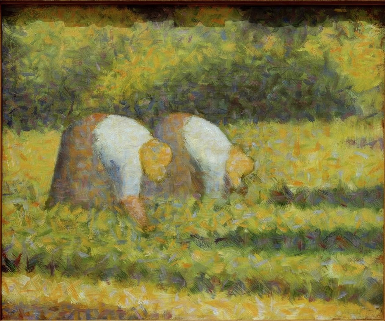 Bondekvinder på arbejde af Georges Seurat