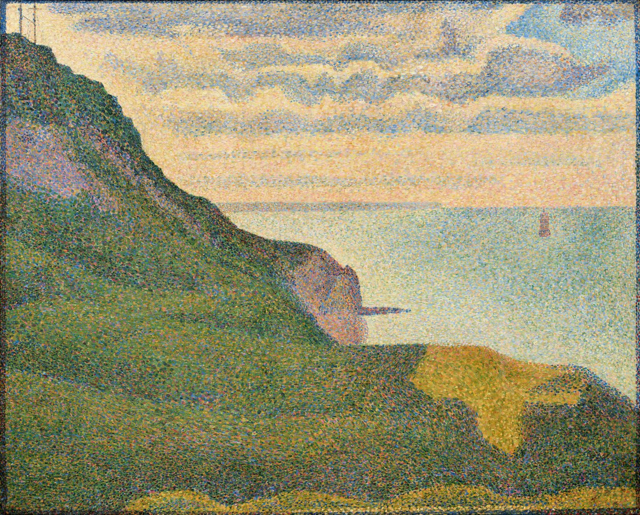 Havlandskab ved Port-en-Bessin, Normandiet af Georges Seurat