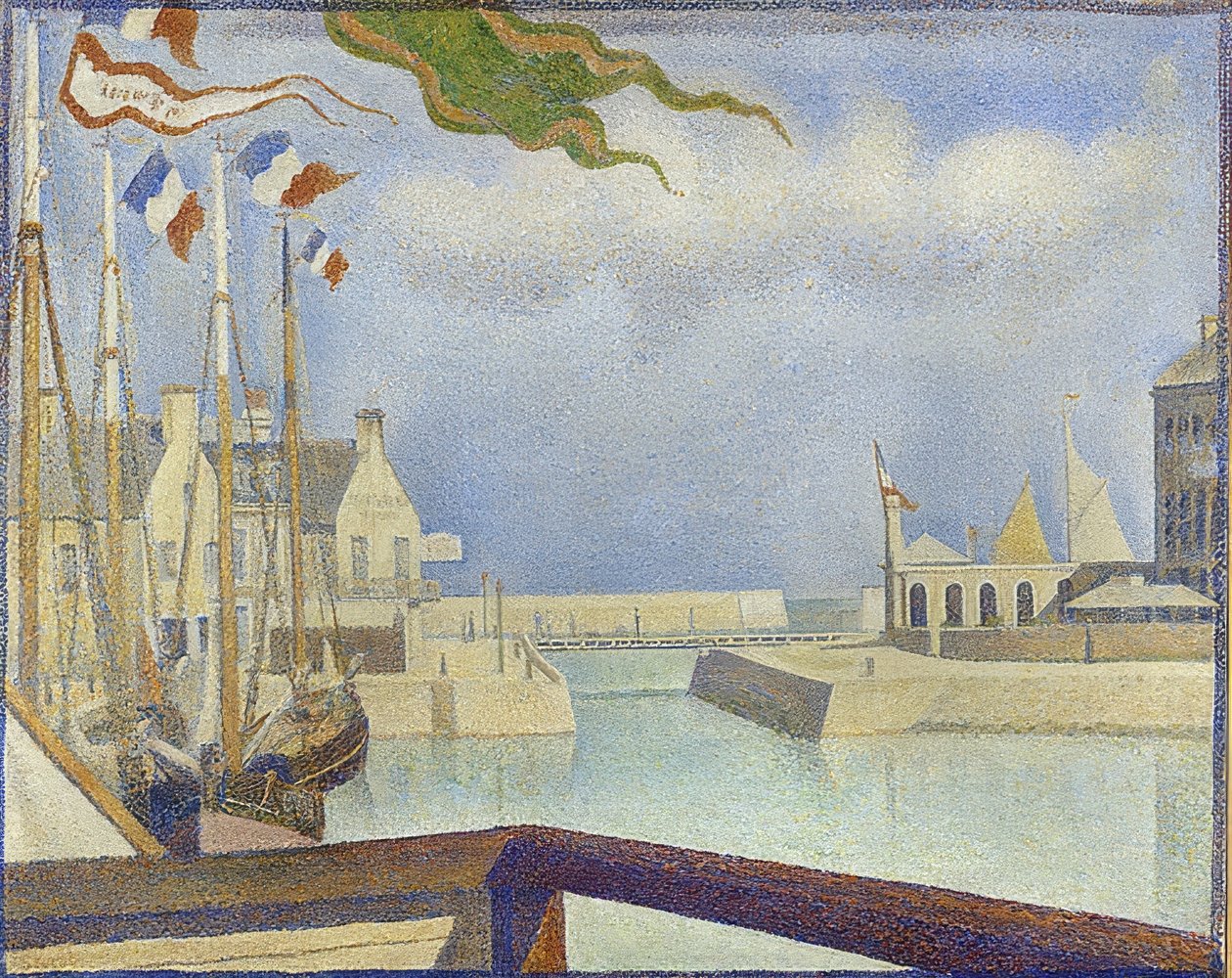 Sonntag i Port-en-Bessin (Port-en-Bessin, på en søndag). 1888 af Georges Seurat
