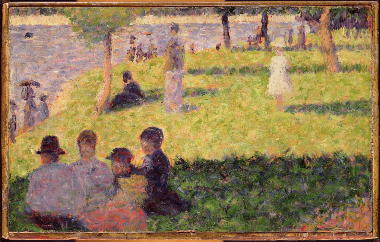 Studer til en søndag eftermiddag på øen La Grande Jatte af Georges Seurat