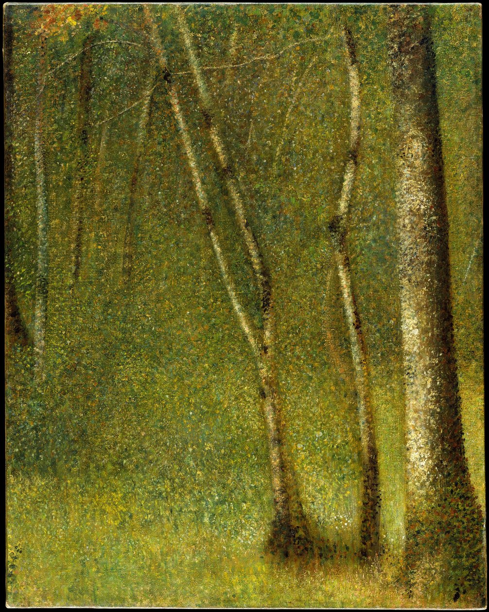 Skoven ved Pontaubert af Georges Seurat