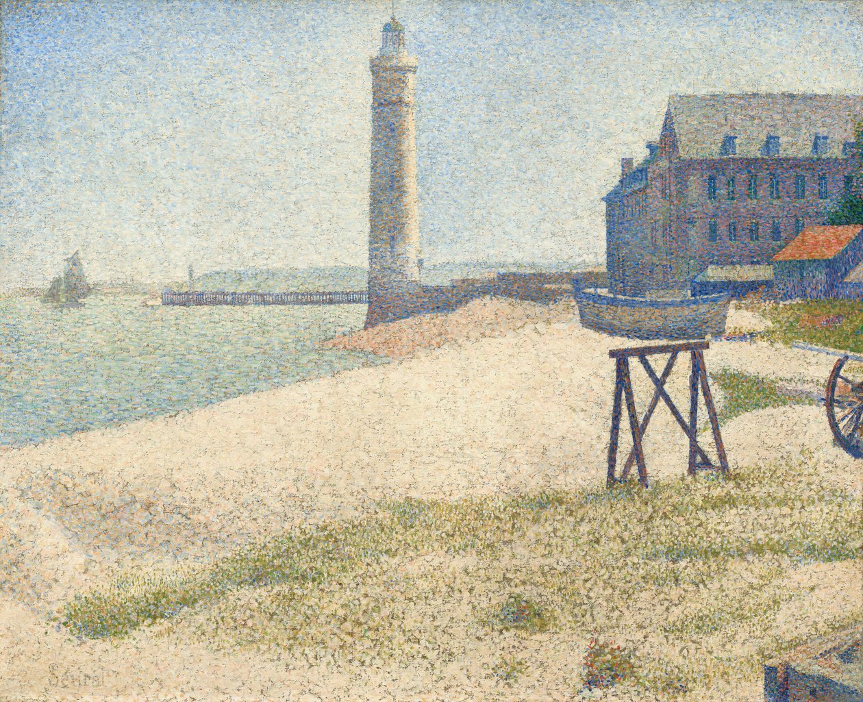 Fyrtårnet i Honfleur af Georges Seurat