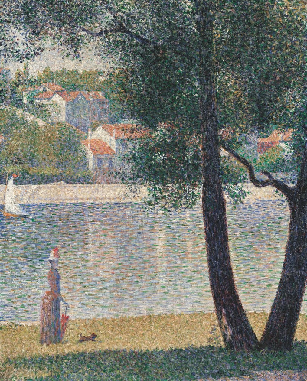 Seinen ved Courbevoie af Georges Seurat