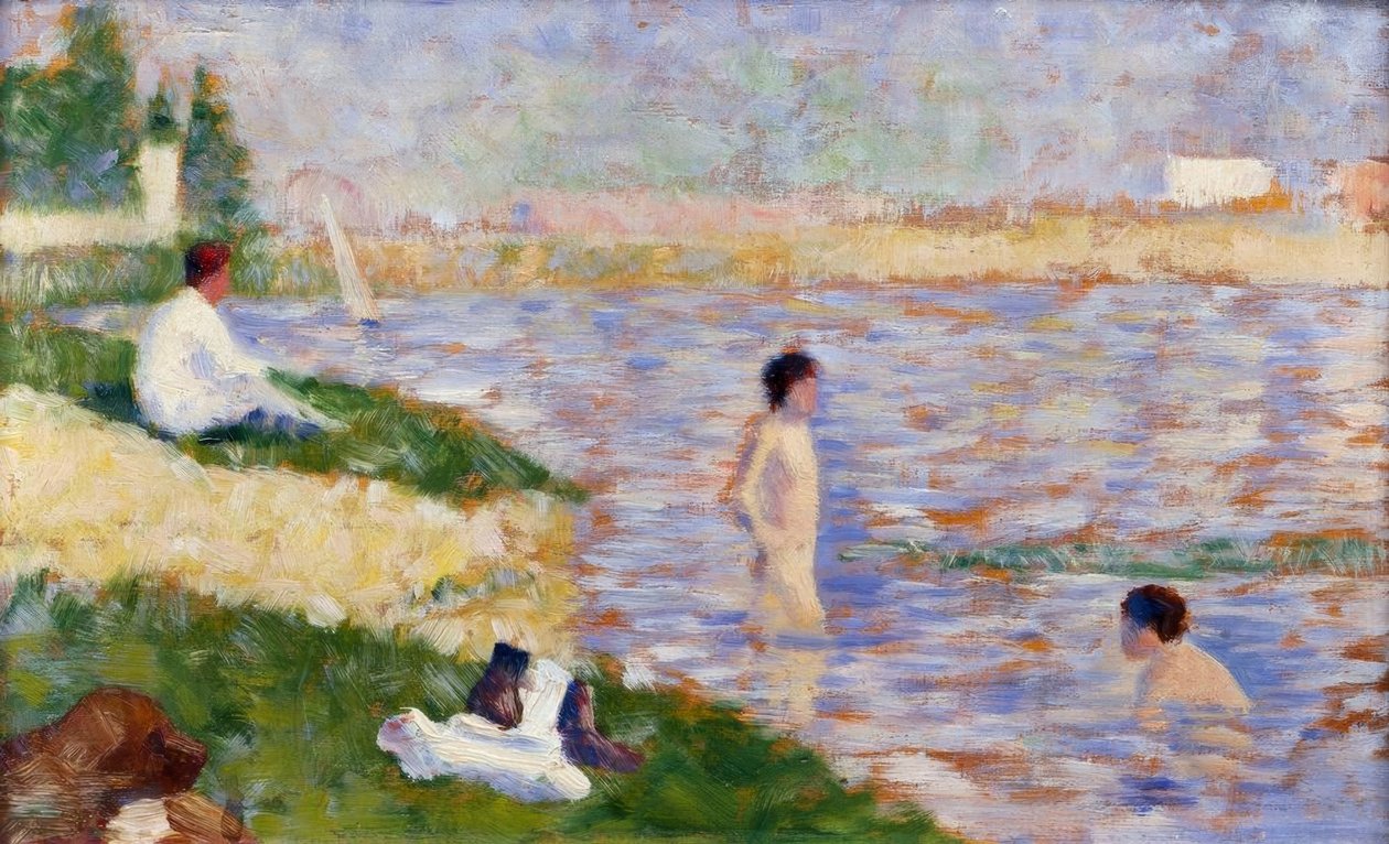 En svømmetur i Asnières af Georges Seurat