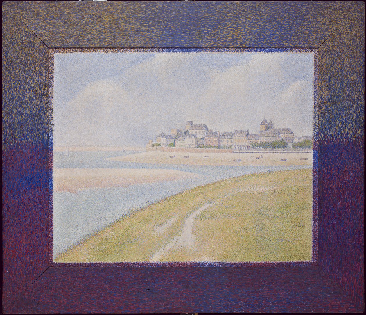 Udsigt over Le Crotoy fra Upstream, 1889 af Georges Seurat